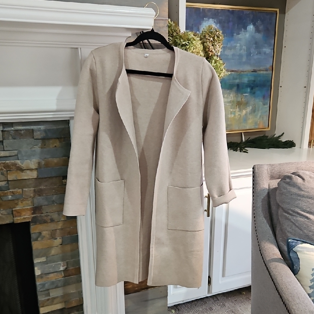 Elegant Cream Women's Coat